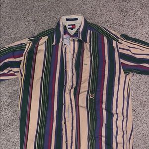 Plaid button down shirt